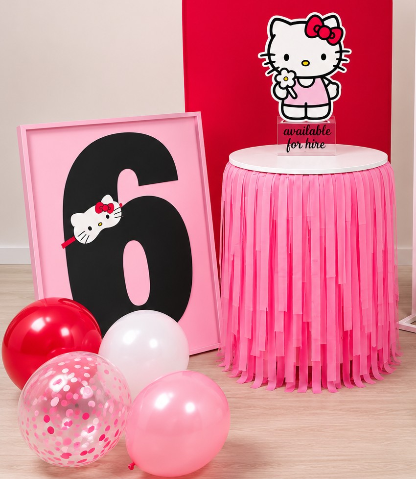 Hello Kitty prop hire detail
